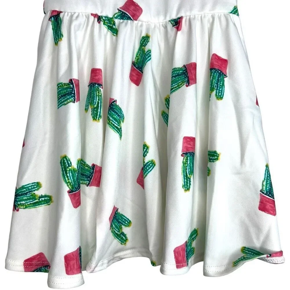 NEW Dot Dot Smile White Cactus Tank Dress 12-24 Months